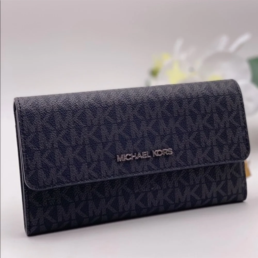Michael Kors Trifold Wallet Signature Black
